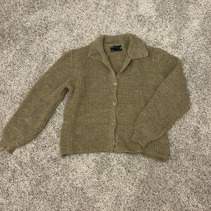 asos taupe knit sweater